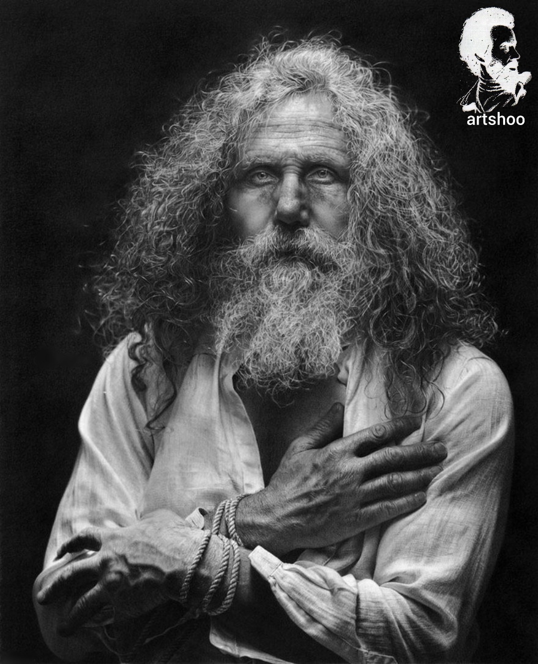 مدل پرتره سیاه قلم